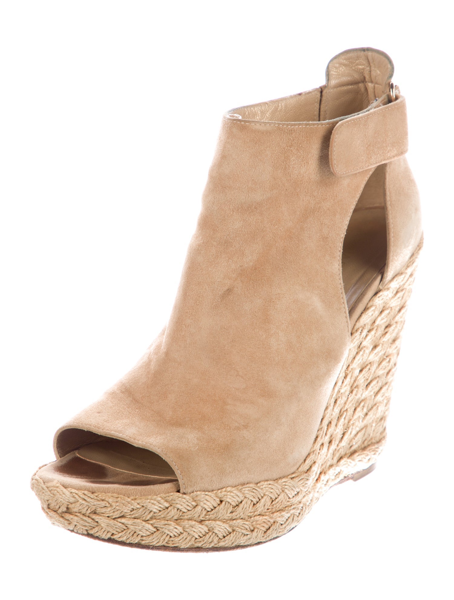 Stuart Weitzman Suede T-Strap Pumps