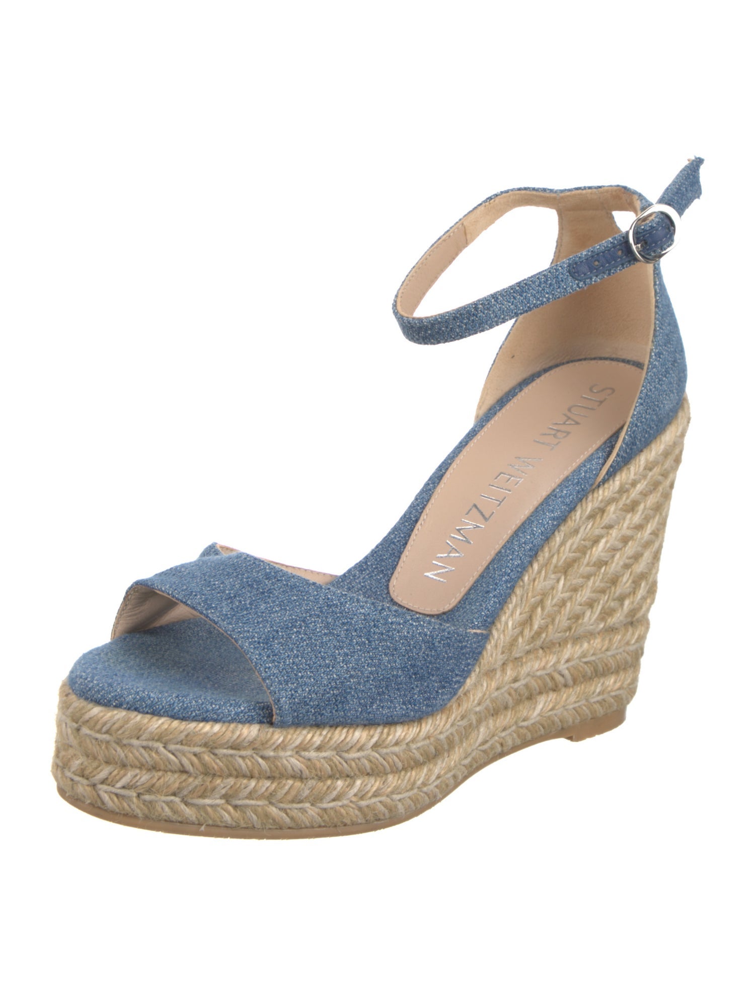 Stuart Weitzman Denim Espadrilles