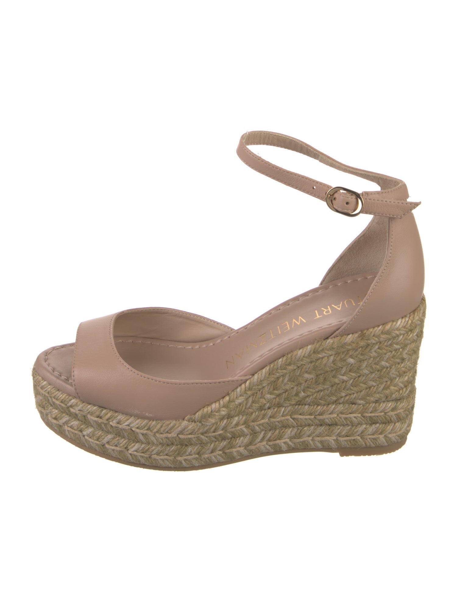 Stuart Weitzman Leather Espadrilles