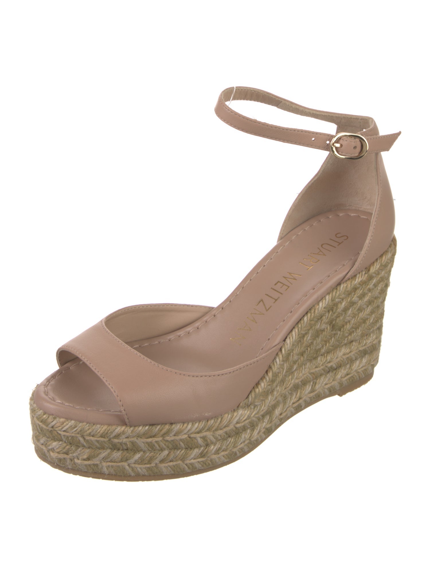 Stuart Weitzman Leather Espadrilles