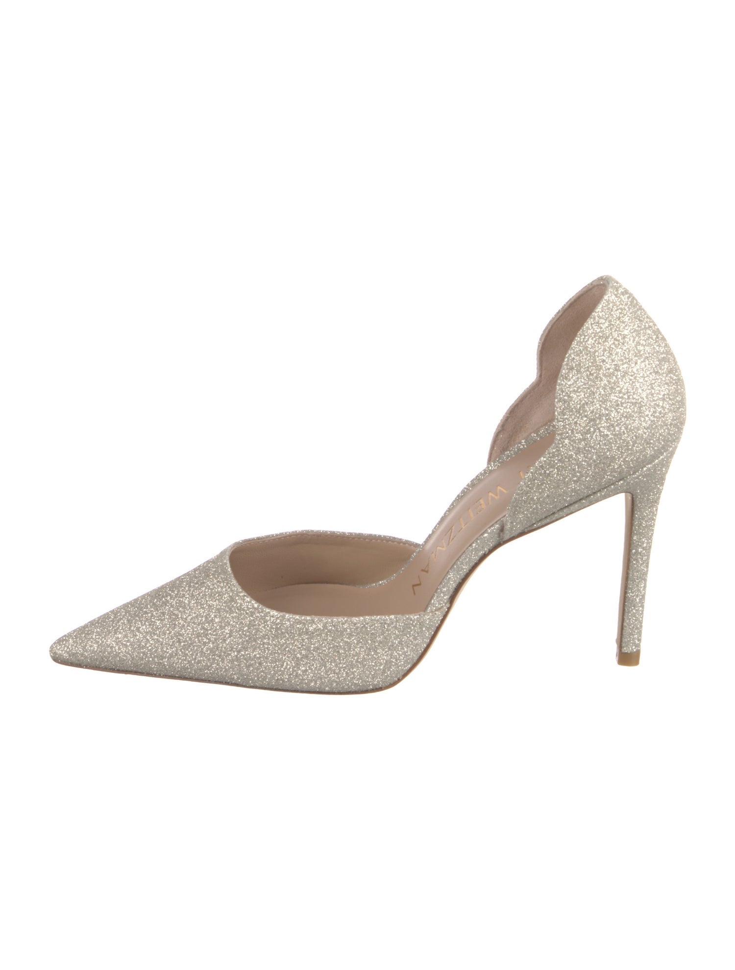Stuart Weitzman Glitter Glitter Accents D'Orsay Pumps w/ Tags
