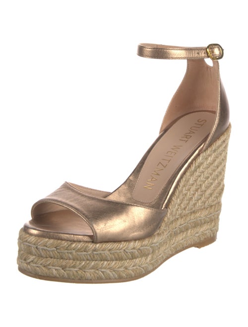 Stuart Weitzman Leather Espadrilles