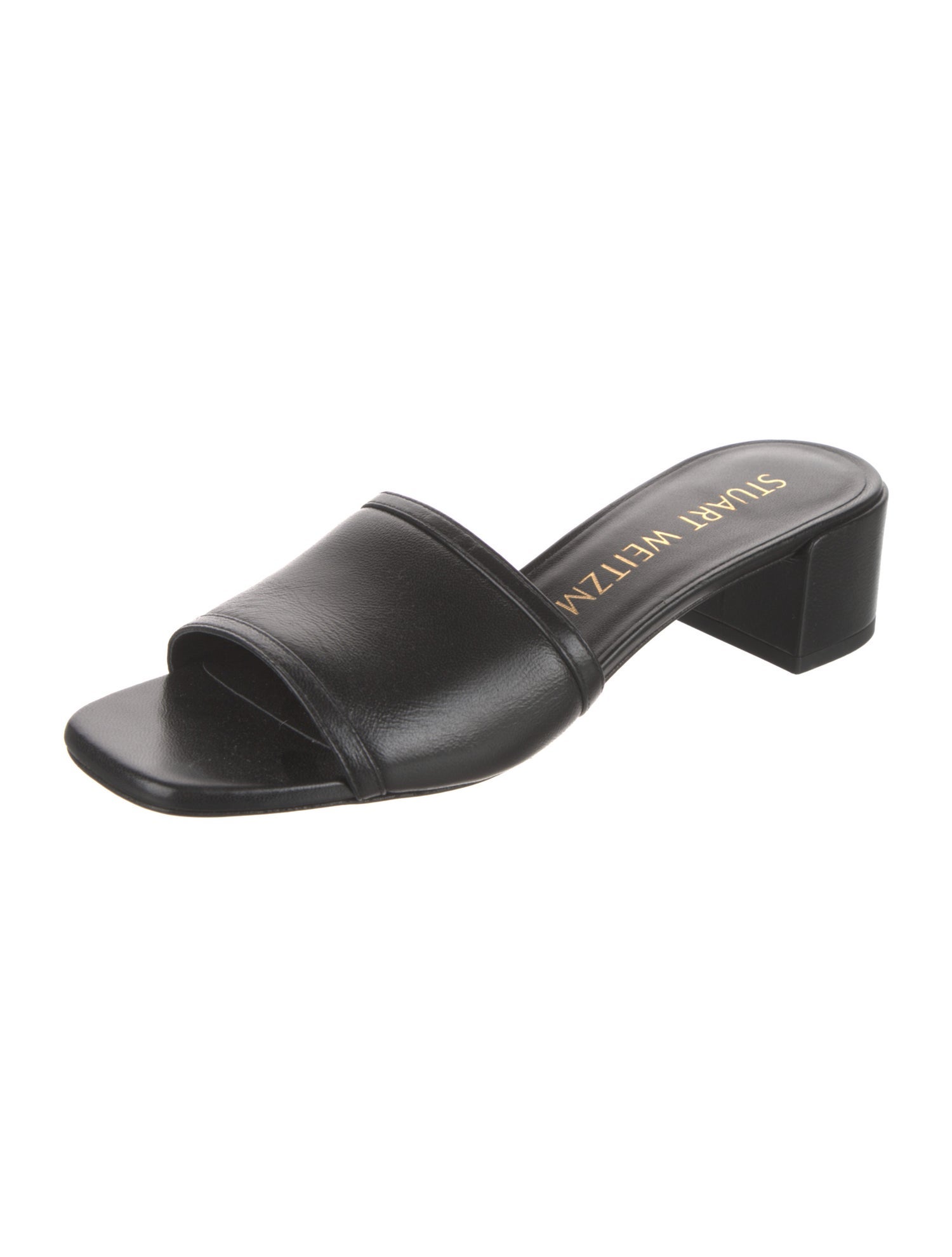 Stuart Weitzman Leather Slides