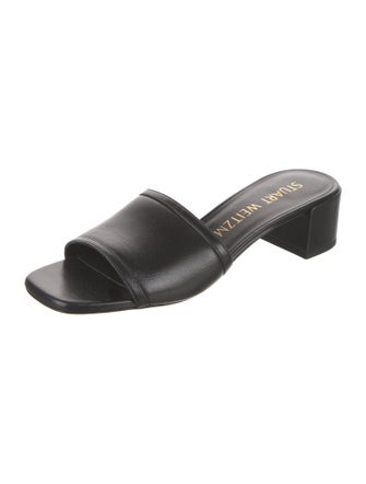 Stuart Weitzman Leather Slides