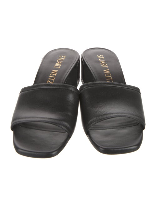 Stuart Weitzman Leather Slides