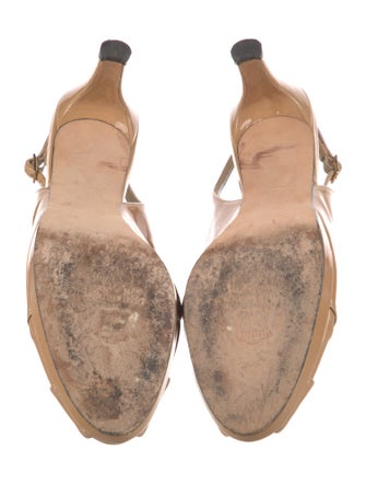 Stuart Weitzman Patent Leather Slingback Pumps