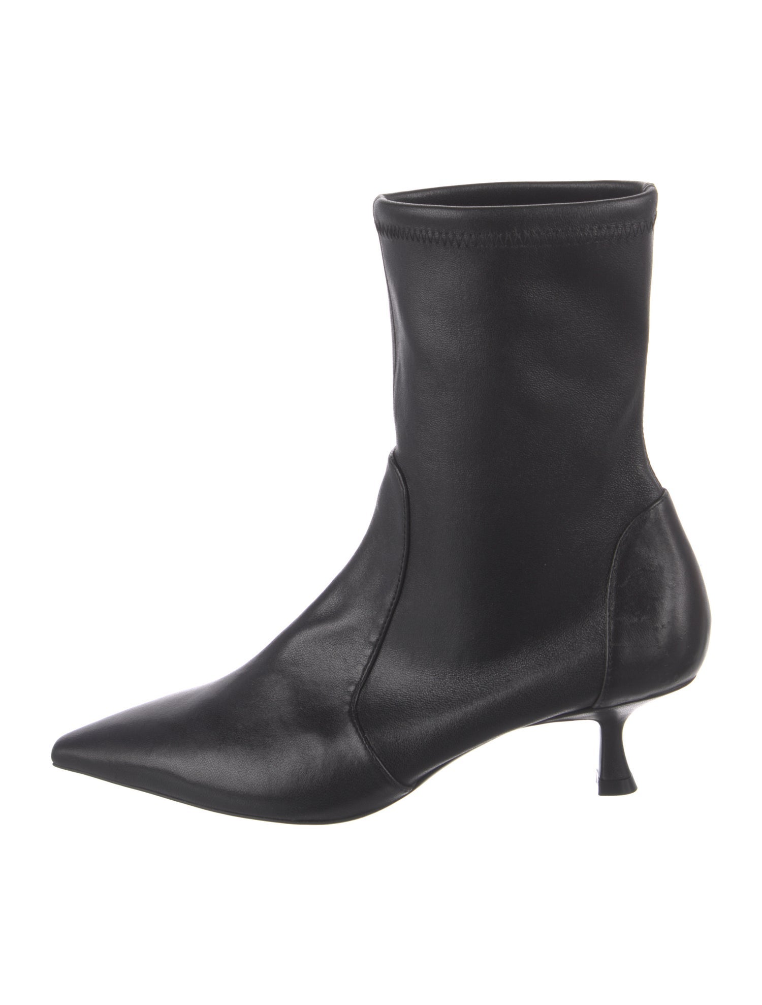 Stuart Weitzman Leather Sock Boots