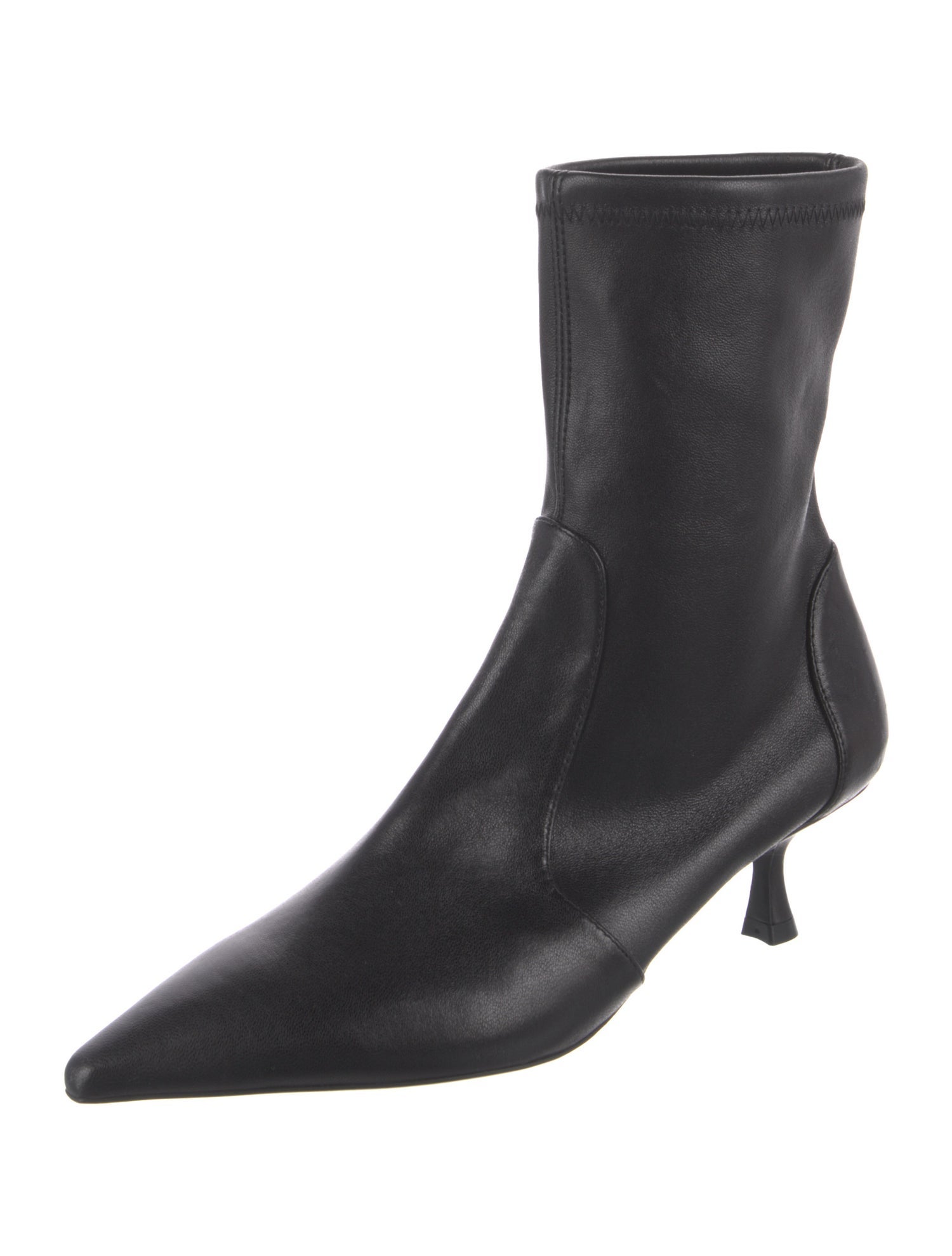 Stuart Weitzman Leather Sock Boots