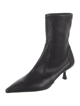 Stuart Weitzman Leather Sock Boots