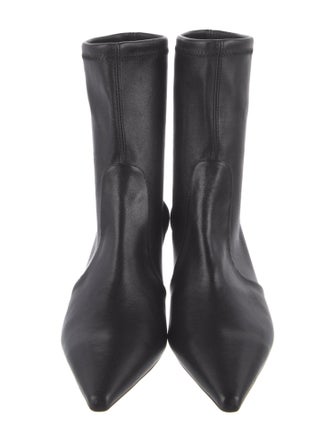Stuart Weitzman Leather Sock Boots