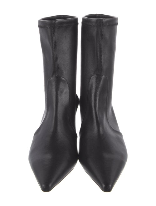 Stuart Weitzman Leather Sock Boots