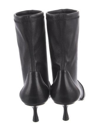 Stuart Weitzman Leather Sock Boots