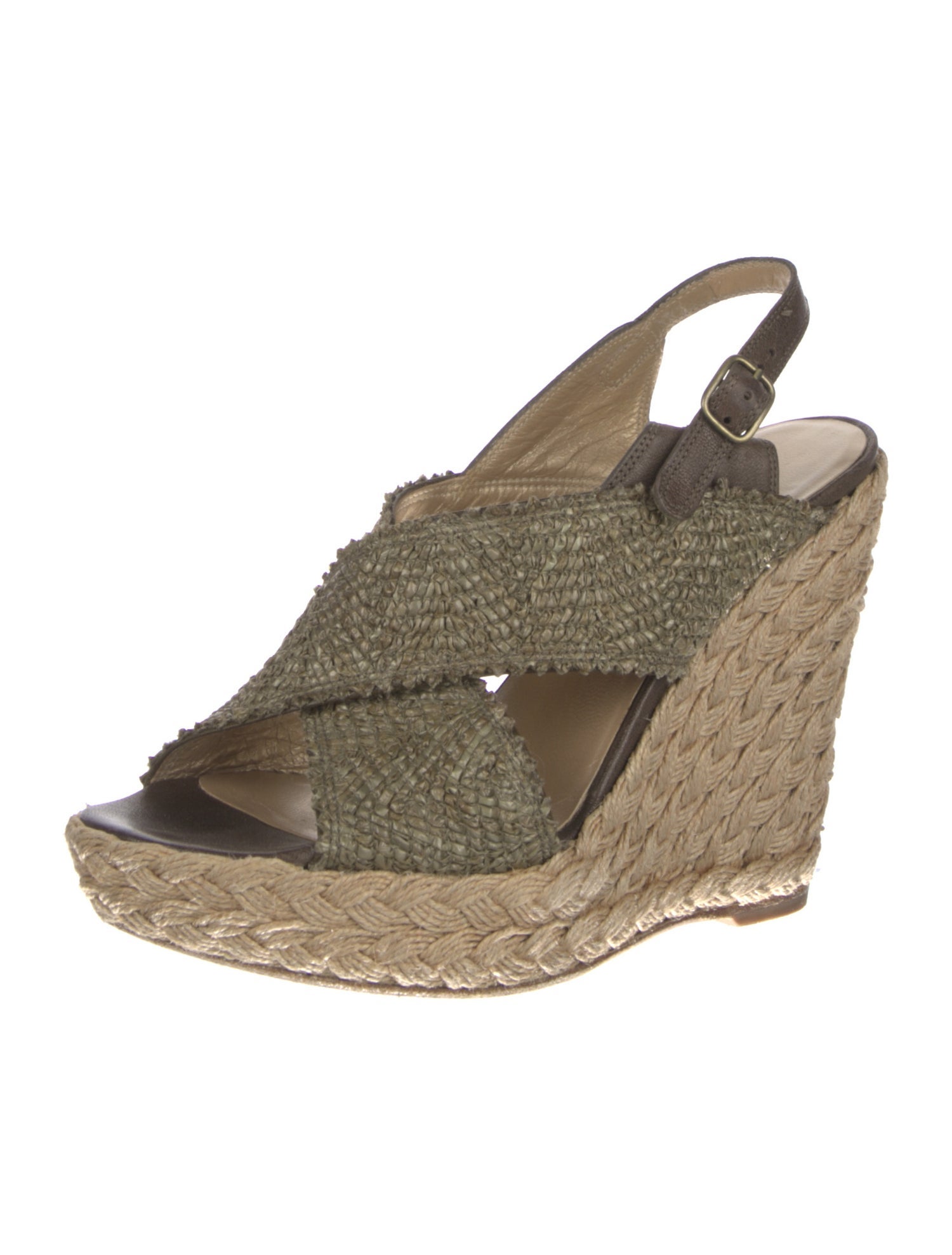 Stuart Weitzman Leather Espadrilles