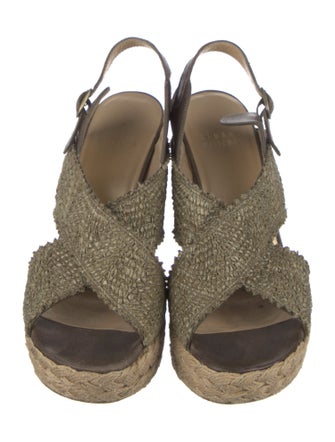 Stuart Weitzman Leather Espadrilles