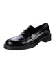 Stuart Weitzman Patent Leather Tassel Accents Loafers