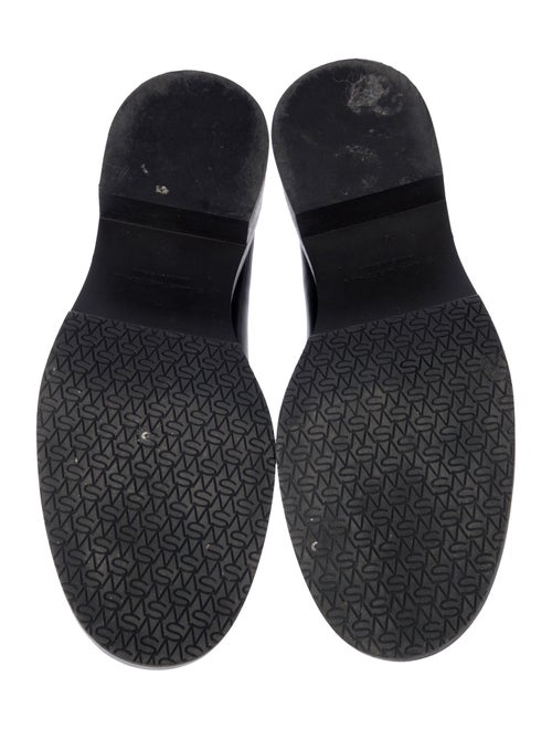 Stuart Weitzman Patent Leather Tassel Accents Loafers