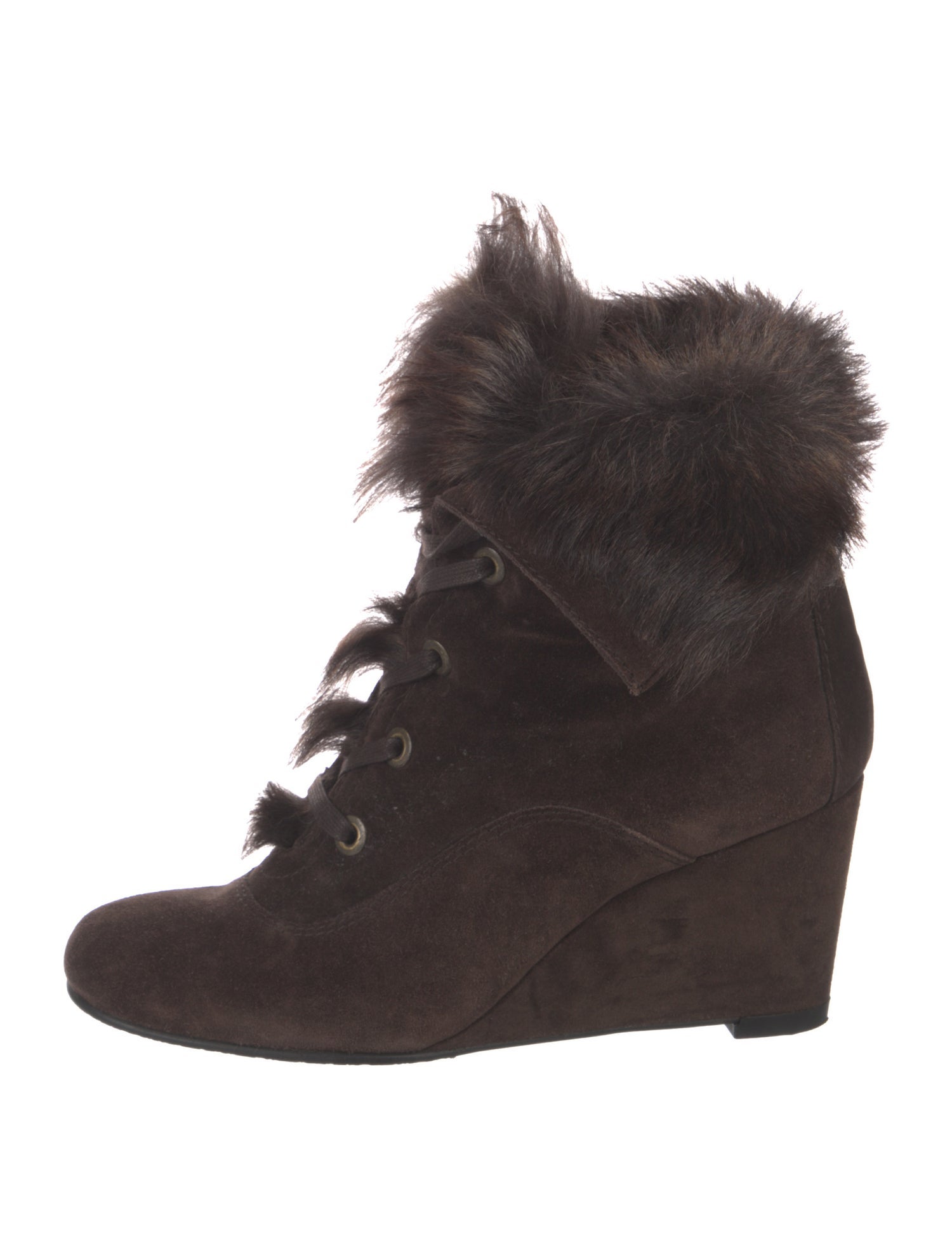 Stuart Weitzman Suede Lace-Up Boots
