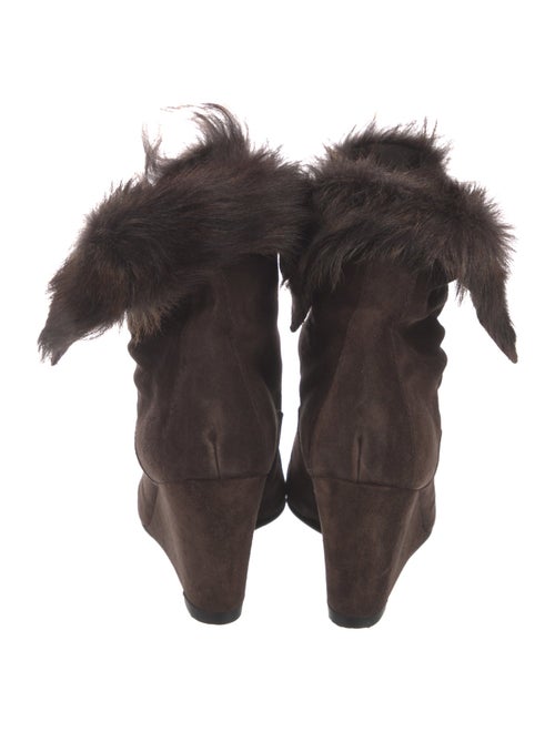 Stuart Weitzman Suede Lace-Up Boots