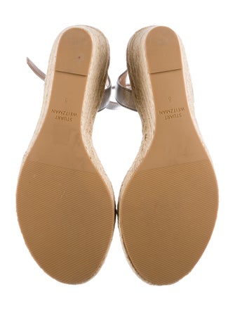 Stuart Weitzman Leather Espadrilles