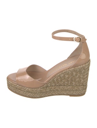 Stuart Weitzman Patent Leather Espadrilles