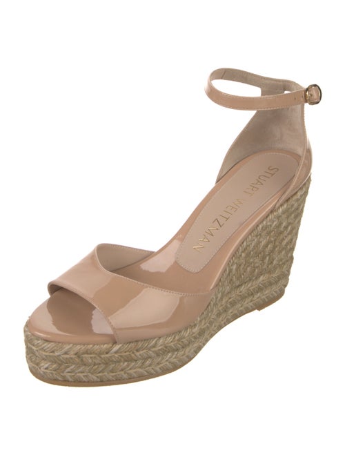 Stuart Weitzman Patent Leather Espadrilles