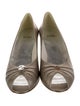 Stuart Weitzman Leather Crystal Embellishments Pumps