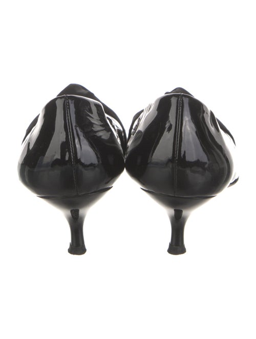 Stuart Weitzman Patent Leather Printed Ballet Flats