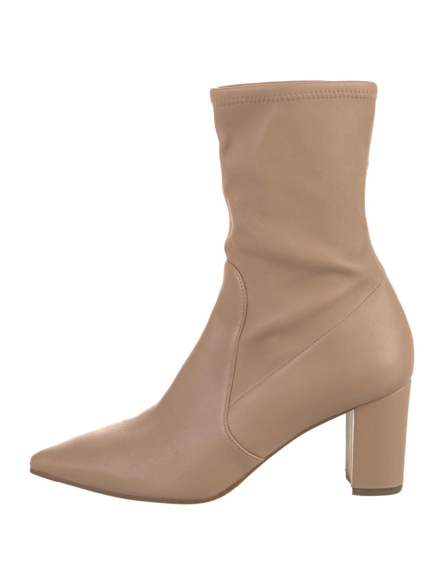 Stuart Weitzman Leather Sock Boots