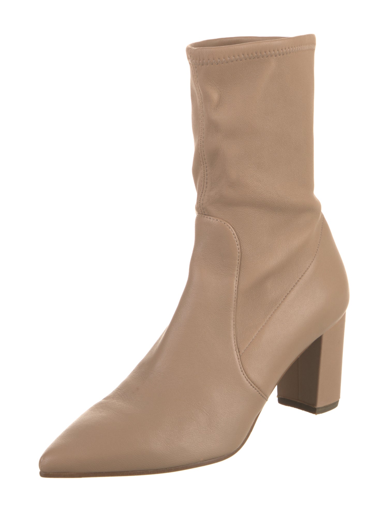 Stuart Weitzman Leather Sock Boots