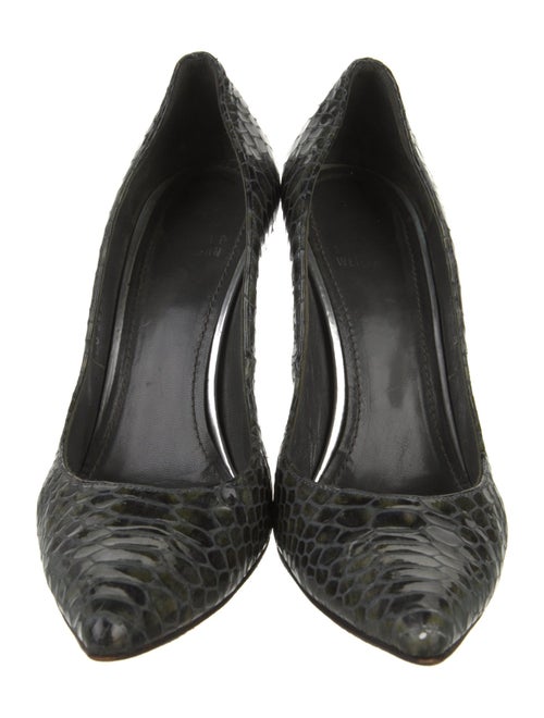 Stuart Weitzman Leather Animal Print Pumps
