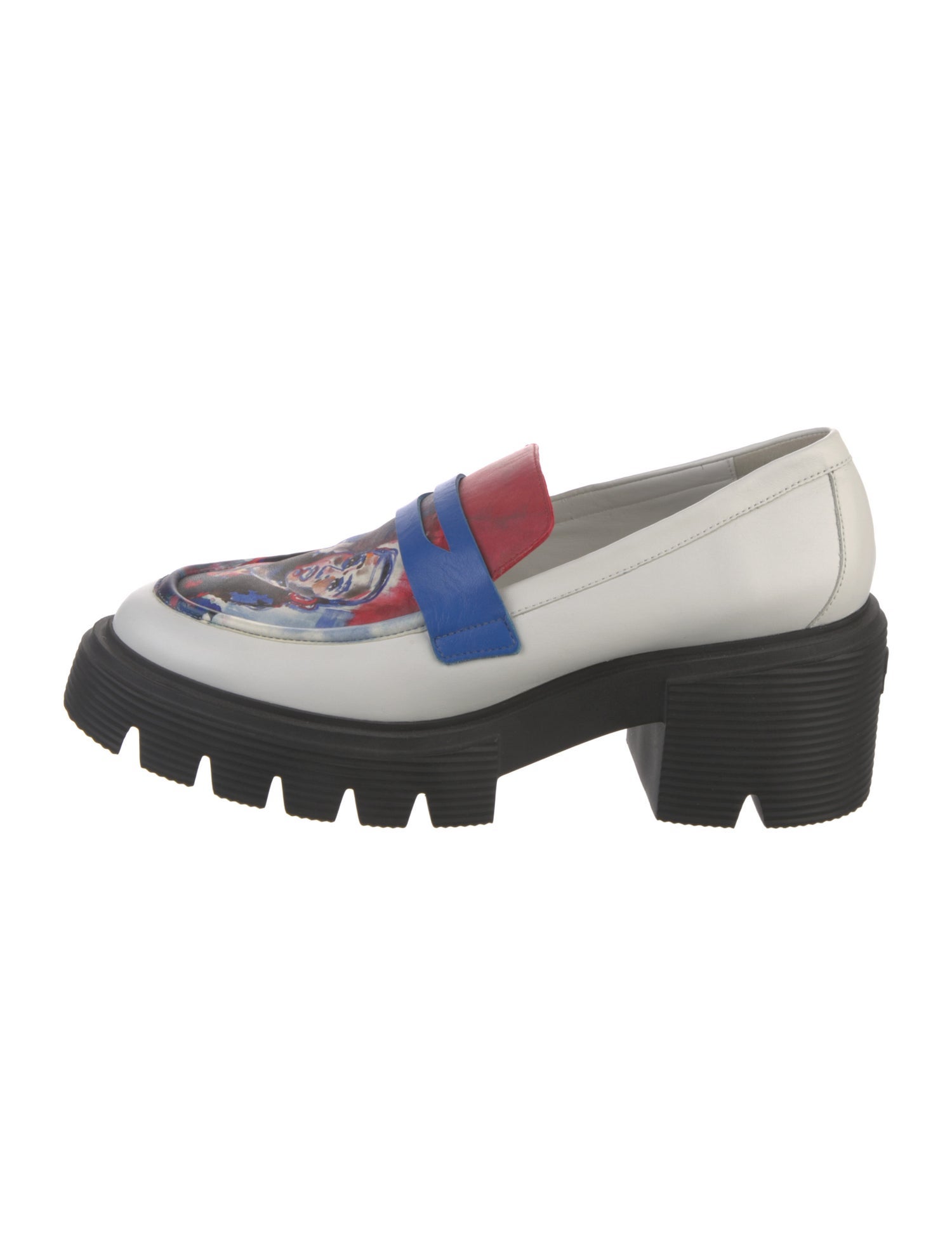 Stuart Weitzman Leather Printed Lace-Up Boots