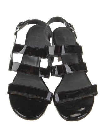Stuart Weitzman Patent Leather Slingback Sandals