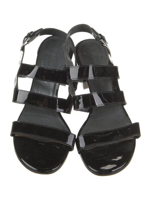 Stuart Weitzman Patent Leather Slingback Sandals