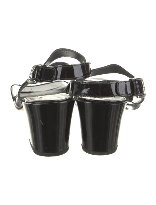 Stuart Weitzman Patent Leather Slingback Sandals