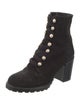 Stuart Weitzman Suede Lace-Up Boots
