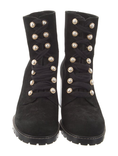 Stuart Weitzman Suede Lace-Up Boots