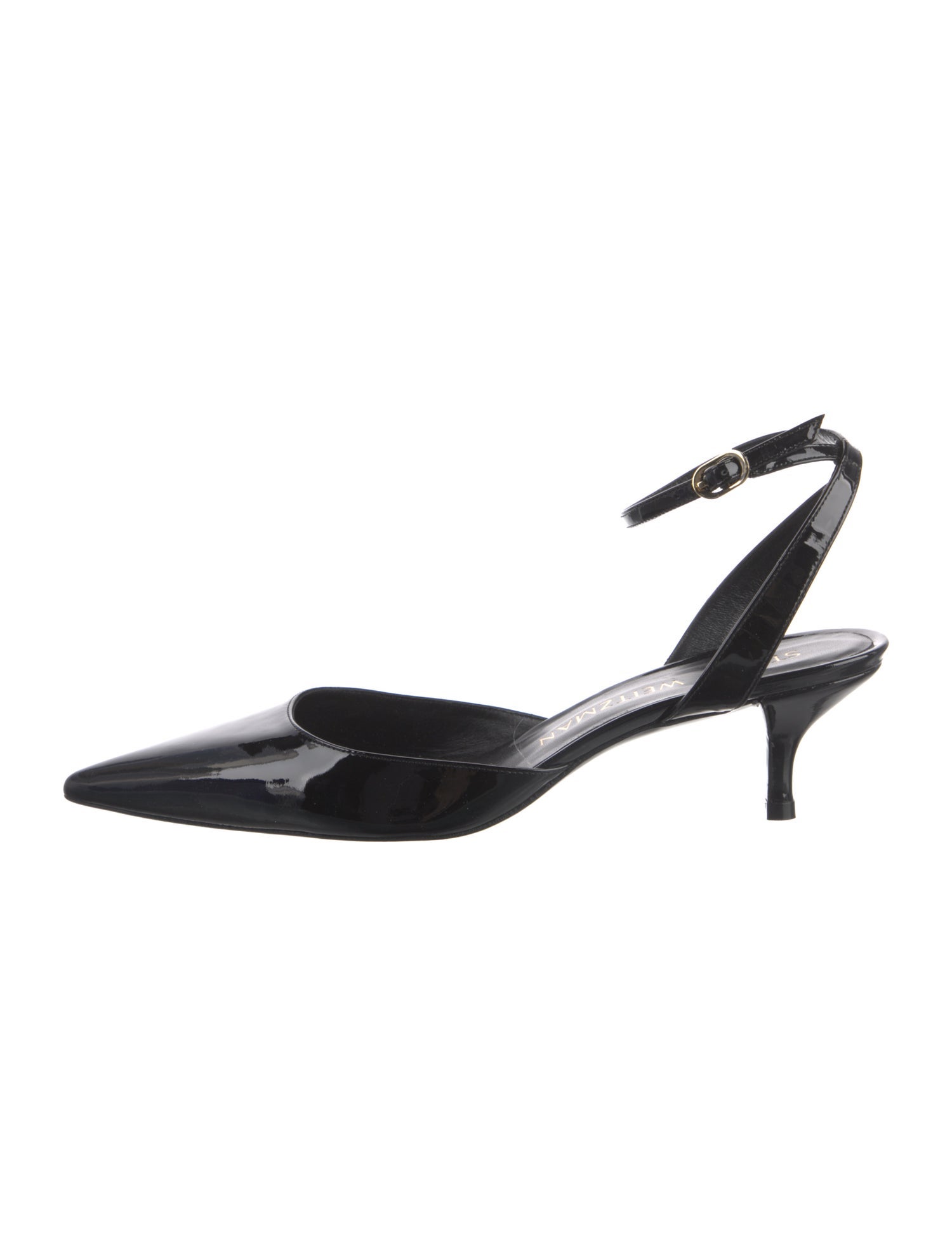 Stuart Weitzman Patent Leather Slingback Pumps