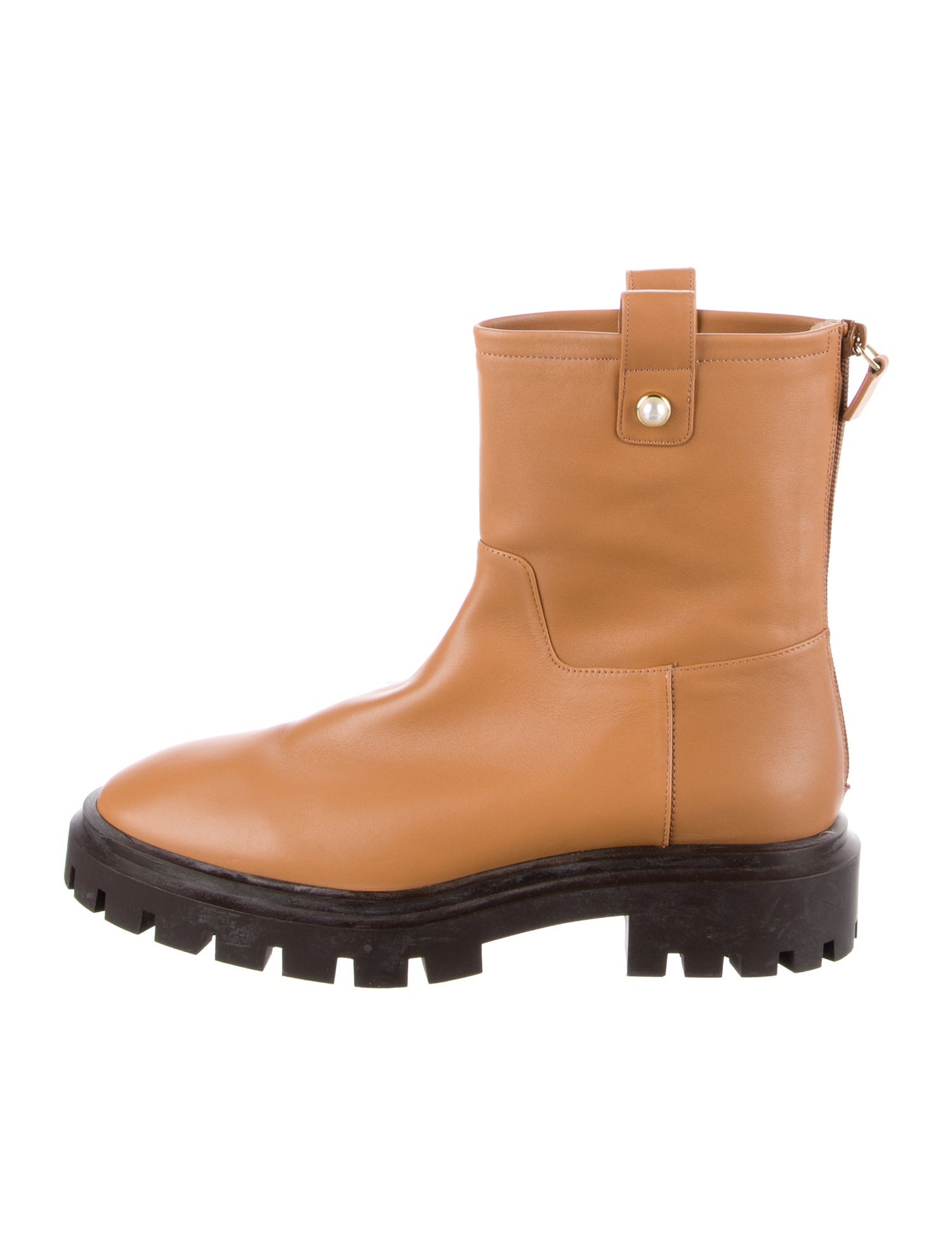 Stuart Weitzman Leather Combat Boots