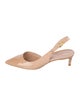 Stuart Weitzman Patent Leather Slingback Pumps