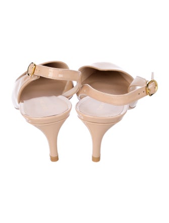 Stuart Weitzman Patent Leather Slingback Pumps