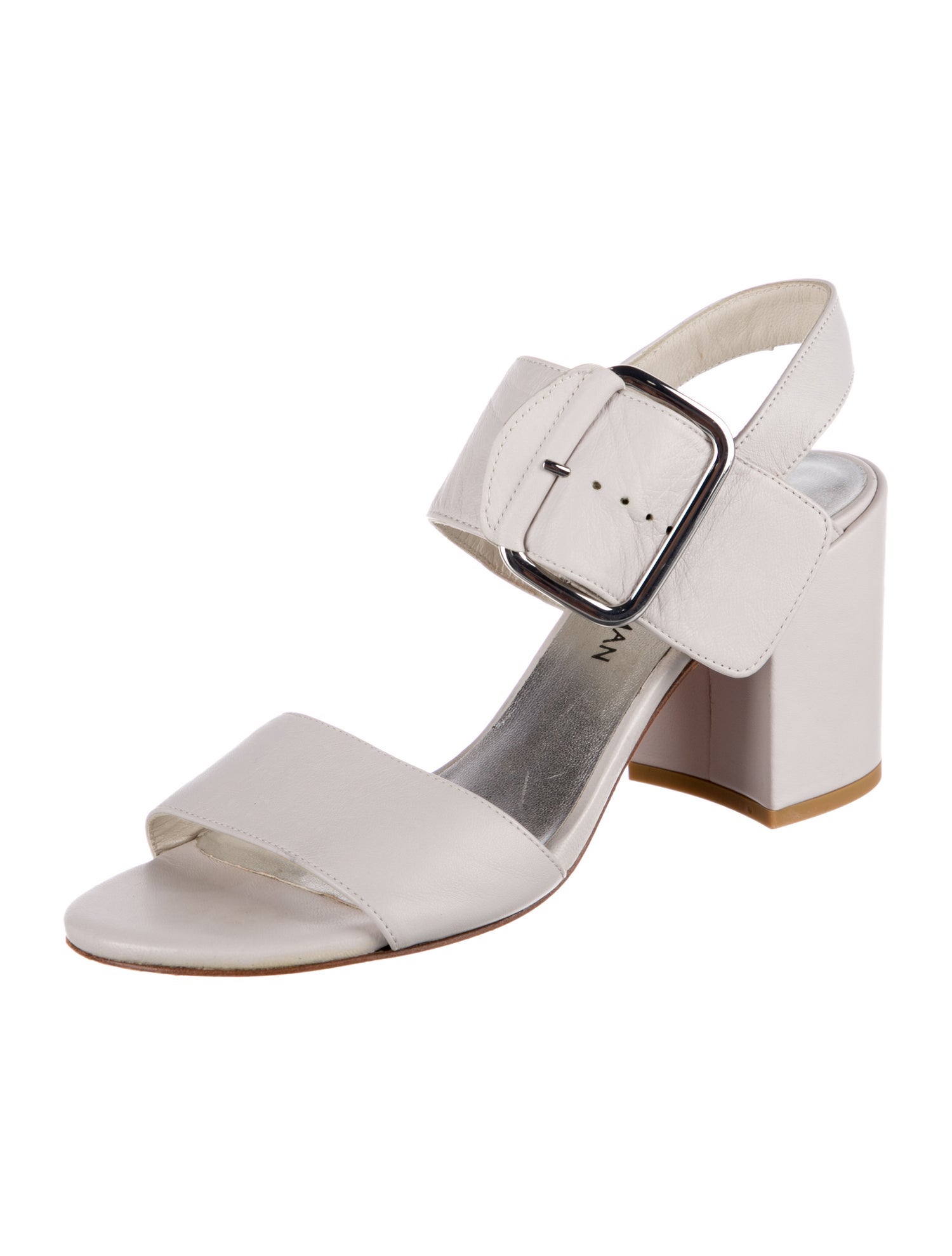 Stuart Weitzman Leather Slingback Sandals