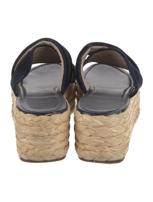 Stuart Weitzman Velvet Floral Print Espadrilles