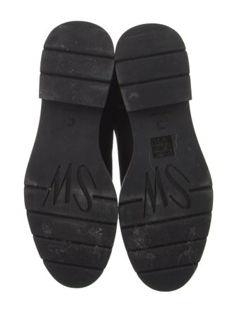 Stuart Weitzman Suede Faux Fur Trim Rain Boots