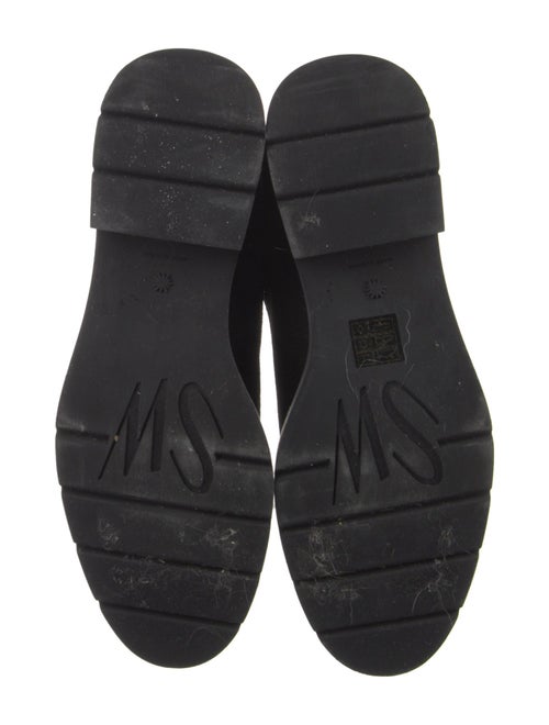 Stuart Weitzman Suede Faux Fur Trim Rain Boots