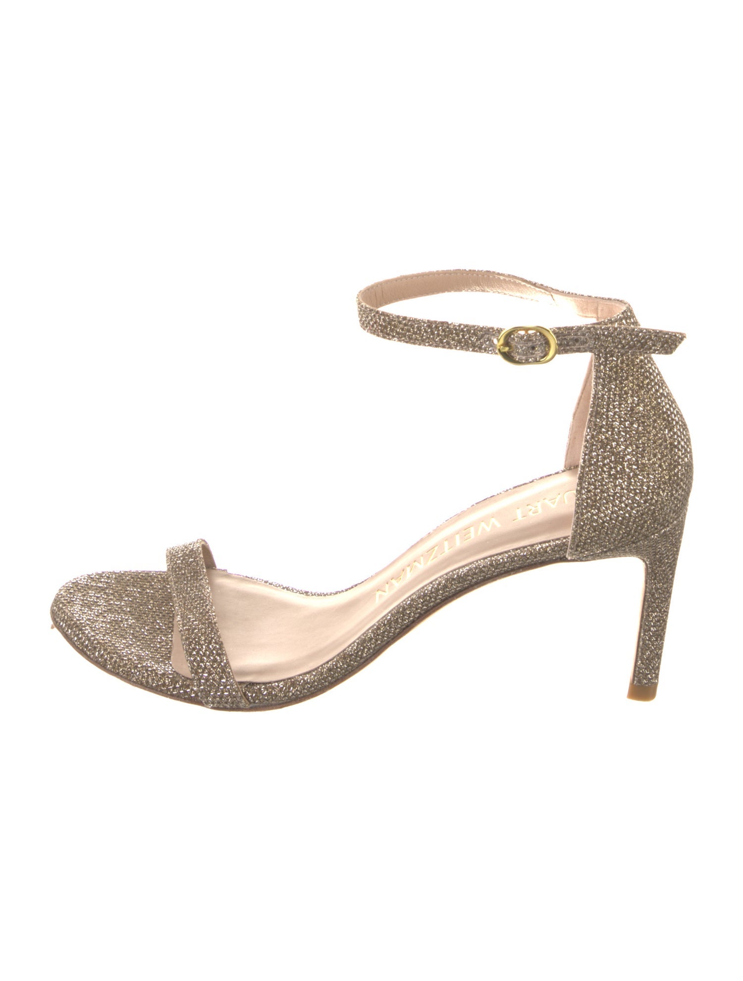 Stuart Weitzman Glitter Glitter Accents Sandals