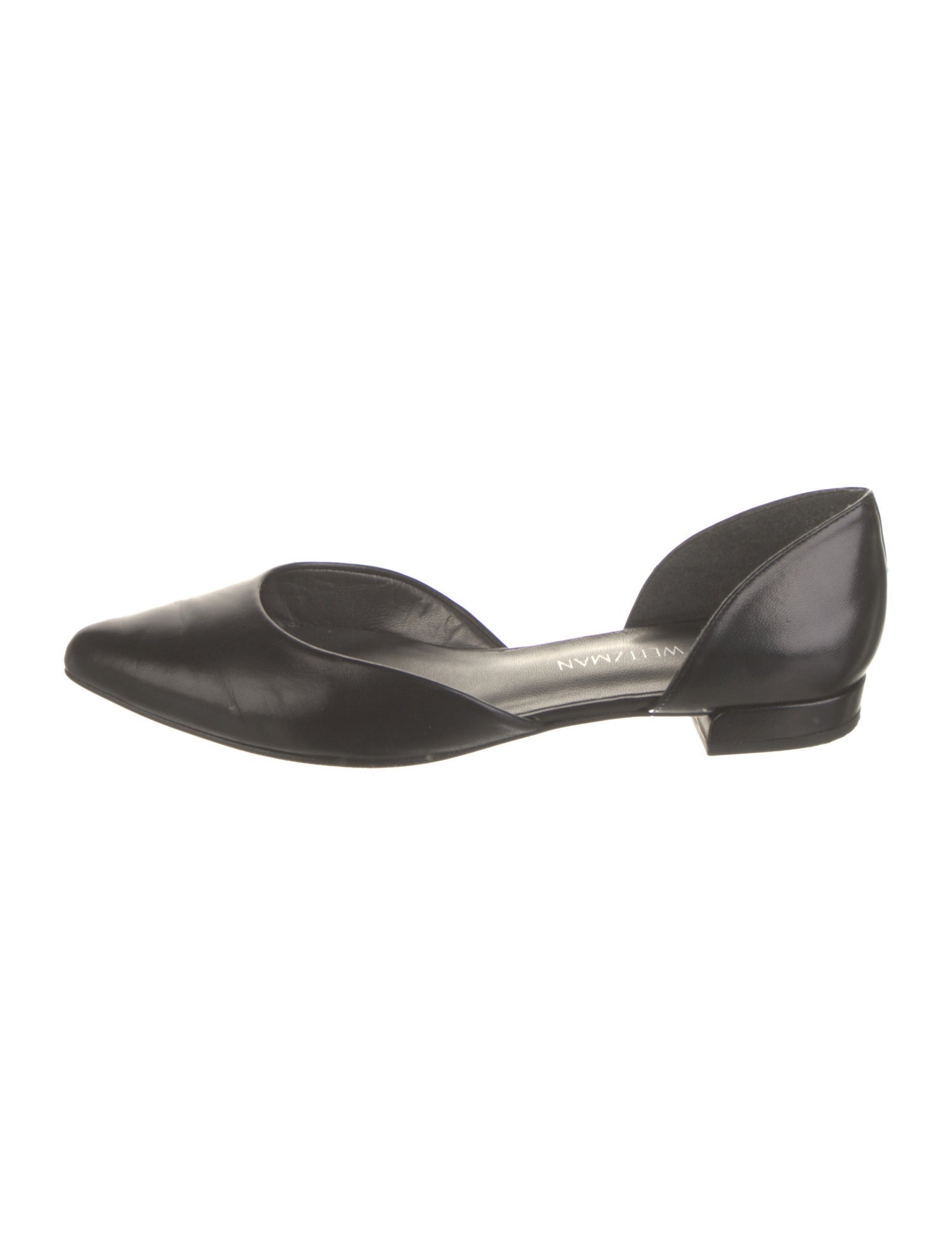Stuart Weitzman Leather D'Orsay Flats
