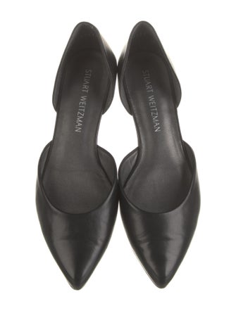 Stuart Weitzman Leather D'Orsay Flats