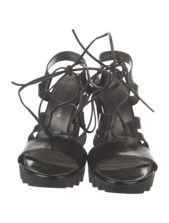 Stuart Weitzman Leather Slingback Sandals