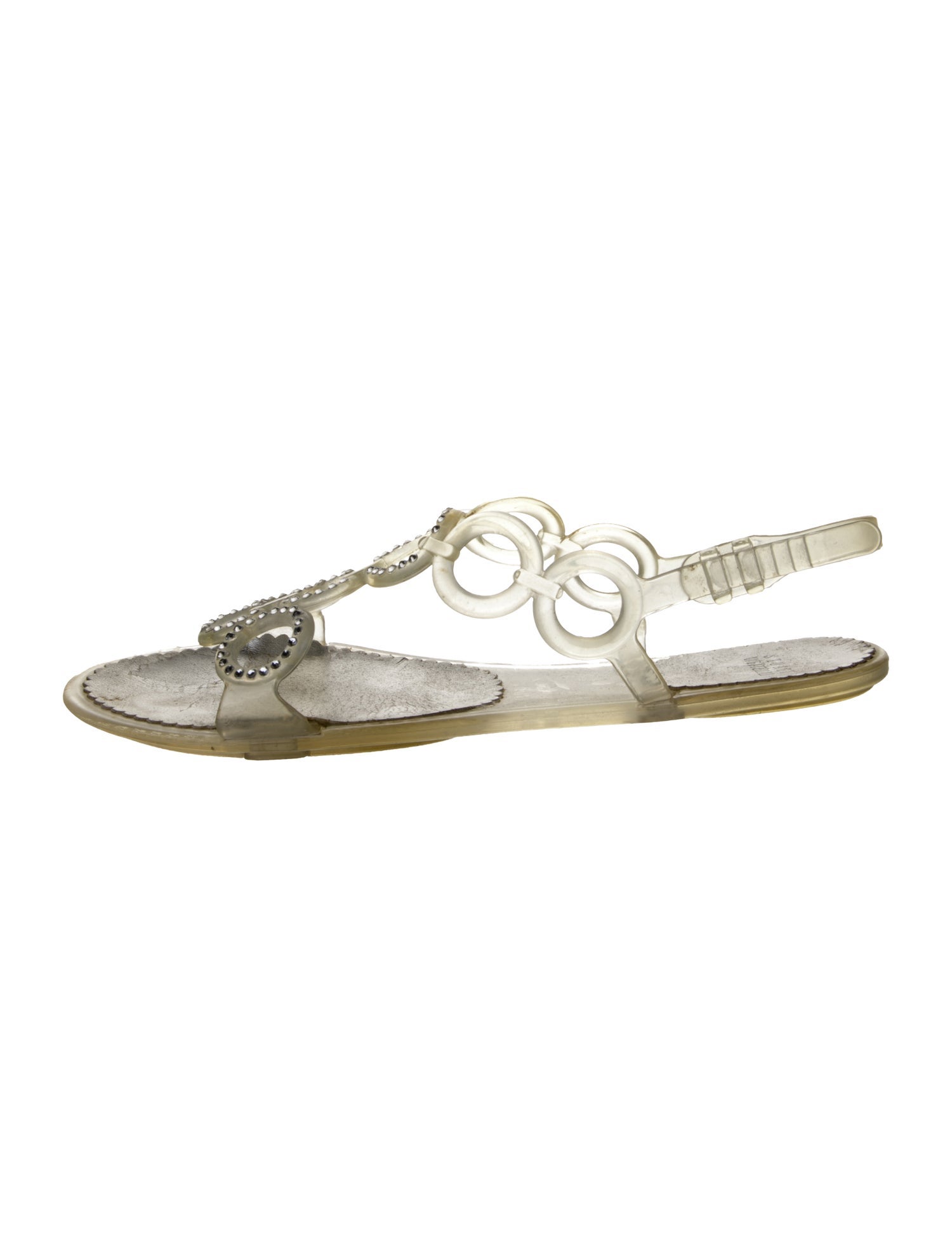Stuart Weitzman PVC Slingback Sandals