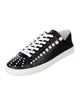 Stuart Weitzman Leather Beaded Accents Sneakers